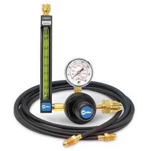 22-80-580-6 Regulador Medidor de Vazão Argônio/CO2 com Mangueira, 80 PSIG