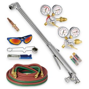 HBAS-30510 Kit de Maçarico de Corte Manual com Bicos para Trabalho Pesado Acetileno, CGA 510