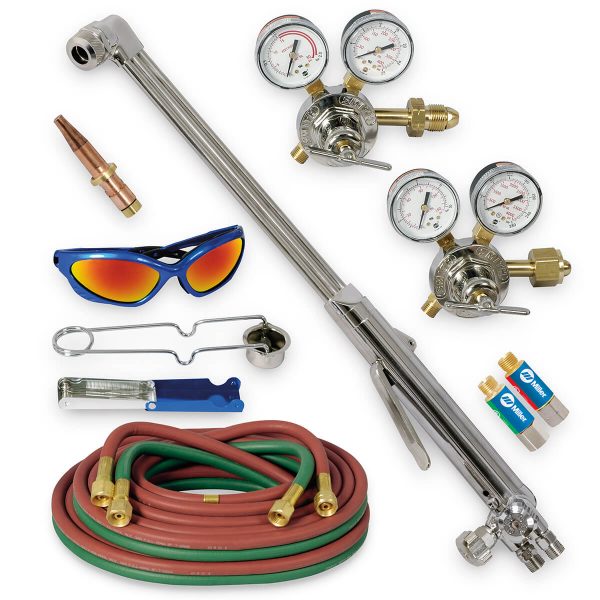 HBAS-30510 Heavy Duty Hand Cutting Torch Outfit with Acetylene Tips, CGA 510